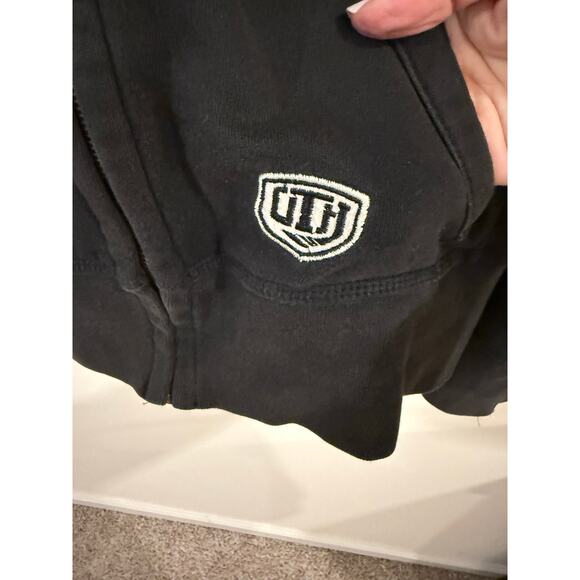 VTG NHL Philadelphia Flyers Old Time Hockey Full Zip Hoodie Sweatshirt Black L - Picture 3 of 14